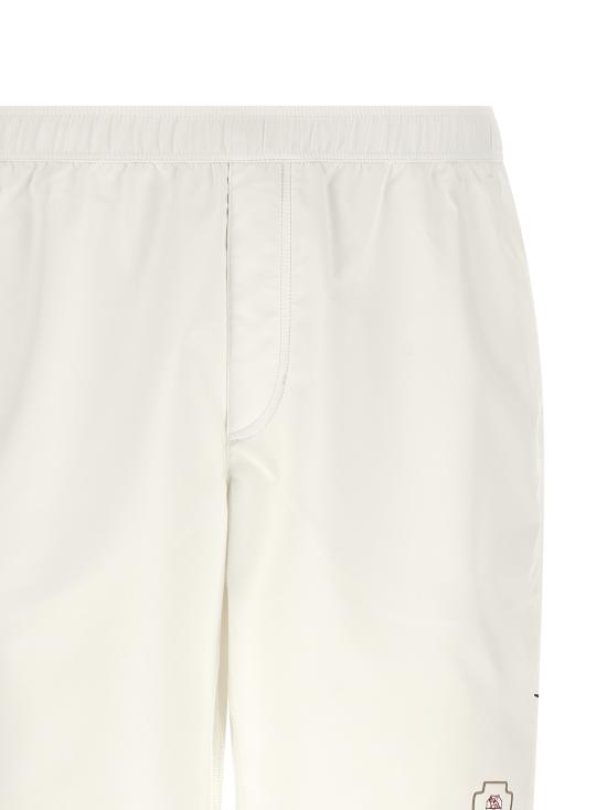 26SS 브루넬로 쿠치넬리 나일론 버뮤다 팬츠 MB4223590TC007 White - BRUNELLO CUCINELLI
