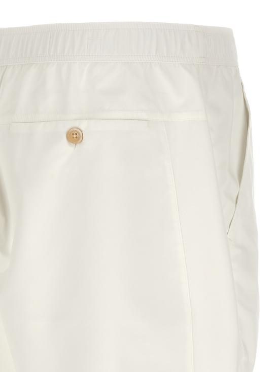 26SS 브루넬로 쿠치넬리 나일론 버뮤다 팬츠 MB4223590TC007 White - BRUNELLO CUCINELLI