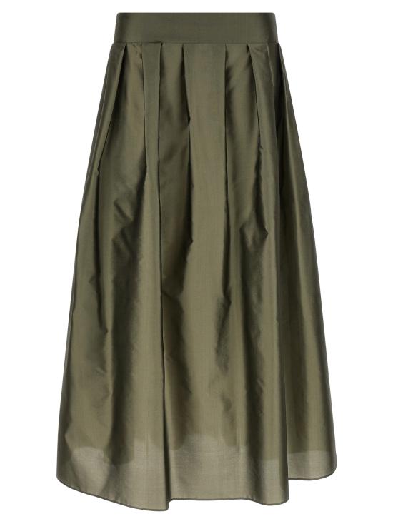 26SS 에스막스마라 에페토 폴리 스커트 2619101013600004 Green