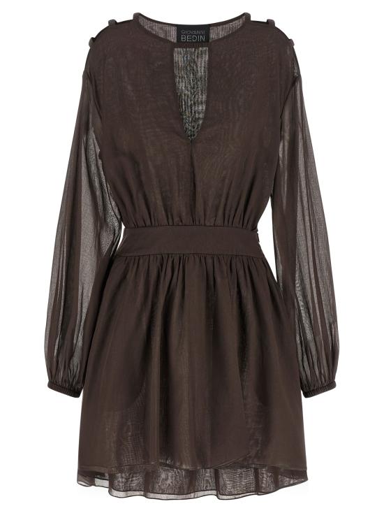 26SS 지오바니 베딘 숏 원피스 GBSS26507CMARRONE Brown