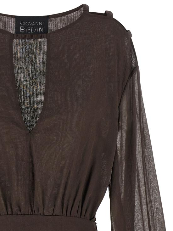26SS 지오바니 베딘 숏 원피스 GBSS26507CMARRONE Brown - GIOVANNI BEDIN