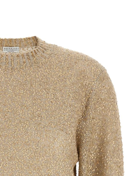 26SS 브루넬로 쿠치넬리 스웨터 MJC547000C9732 Gold - BRUNELLO CUCINELLI