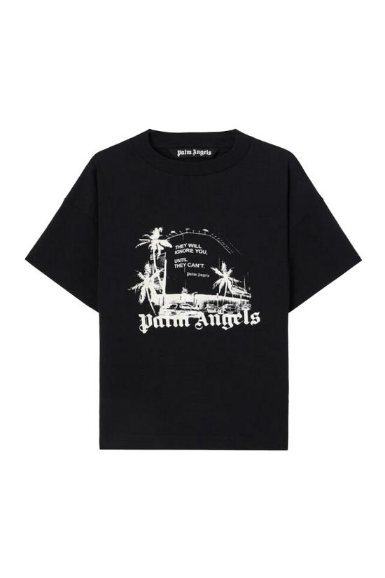 26SS 팜앤젤스 반팔 티셔츠 PMAA109S26JER006 Black