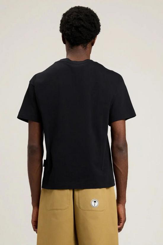 26SS 팜앤젤스 반팔 티셔츠 PMAA109S26JER006 Black - PALM ANGELS