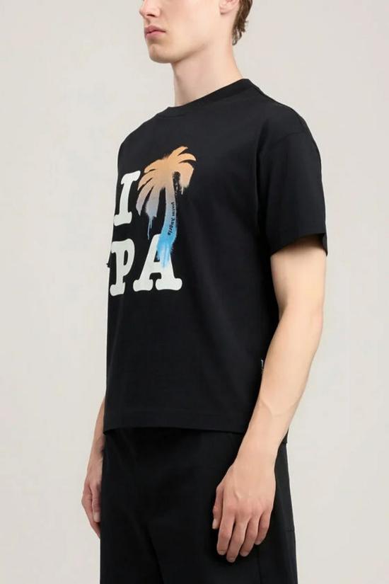 26SS 팜앤젤스 반팔 티셔츠 PMAA109S26JER007 Black - PALM ANGELS