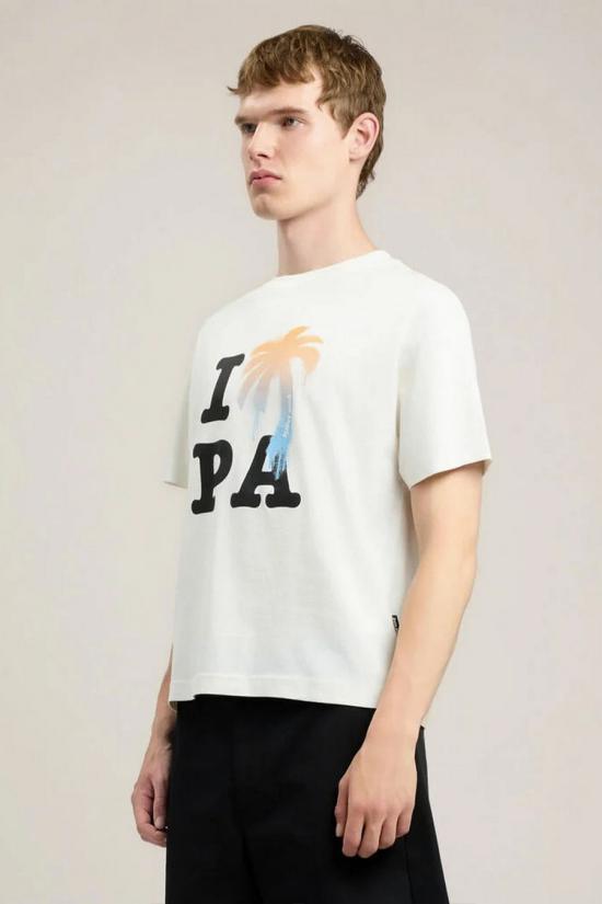26SS 팜앤젤스 반팔 티셔츠 PMAA109S26JER007 White - PALM ANGELS