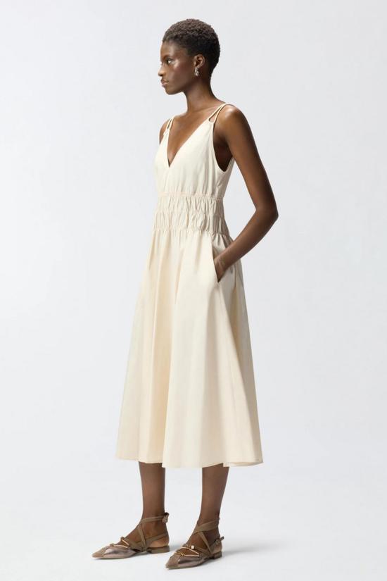 26SS 핑코 미디 원피스 106524A35QC03 Beige - PINKO
