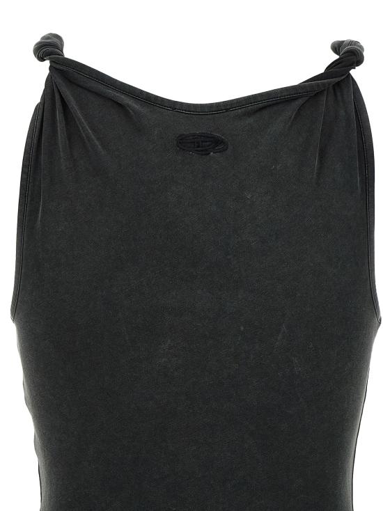 26SS 디젤 D 에스티가 맥시 드레스 A21867 0EPCJ 900A BLACK DOM - DIESEL