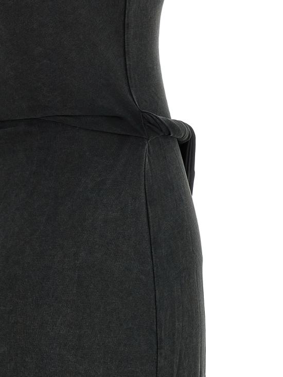 26SS 디젤 D 에스티가 맥시 드레스 A21867 0EPCJ 900A BLACK DOM - DIESEL