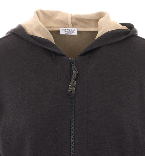 26SS 브루넬로 쿠치넬리 모닐리 지퍼루프 집업 MD828SB806 C9142 Grey - BRUNELLO CUCINELLI