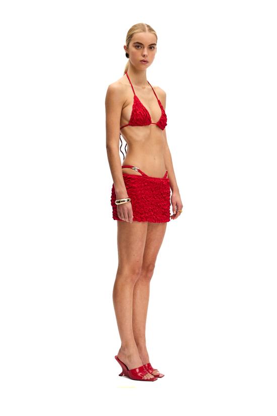 26SS 셀리아 리치우드 숏 스커트 LIASKT RED Red - SELIA RICHWOOD
