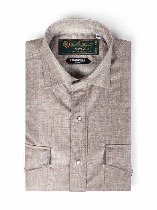 26SS 프랜지스 콜렉션 긴팔 셔츠 321850 BEIGE Beige - FRANZESE COLLECTION