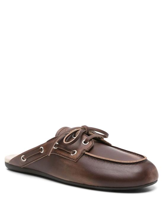 26FW 미우미우 빈티지 스웨이드 덱 뮬 5D455EF005 3F33 F0038 BRUCIATO - MIU MIU