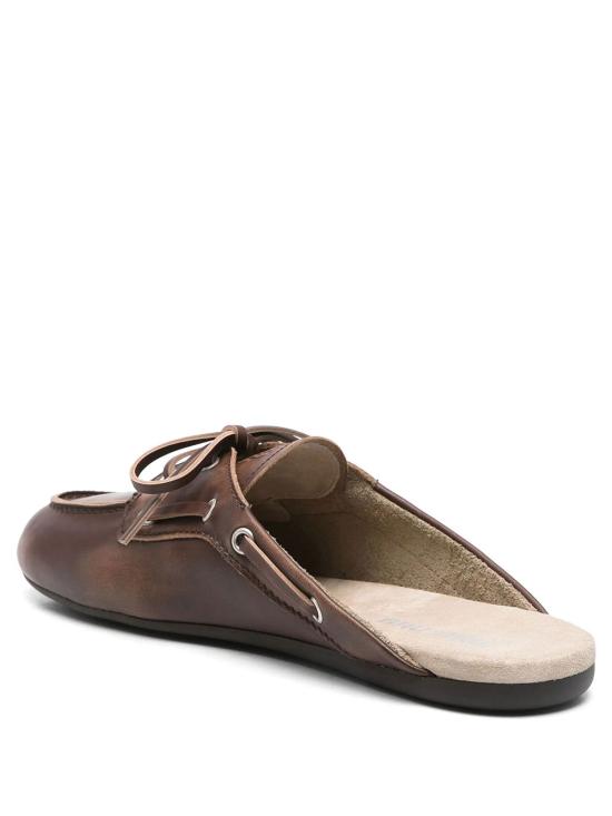26FW 미우미우 빈티지 스웨이드 덱 뮬 5D455EF005 3F33 F0038 BRUCIATO - MIU MIU