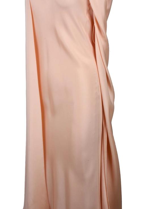 25SS 막스마라 미디 원피스 핑크색 실크 롱드레스 - MAX MARA