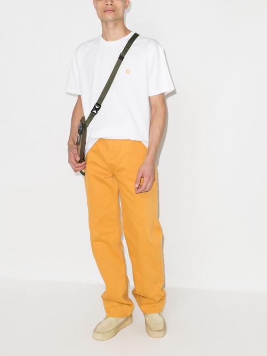 26FW 칼하트 WIP 숏슬리브 체이스 티셔츠 I026391 00R XX White gold - CARHARTT WIP