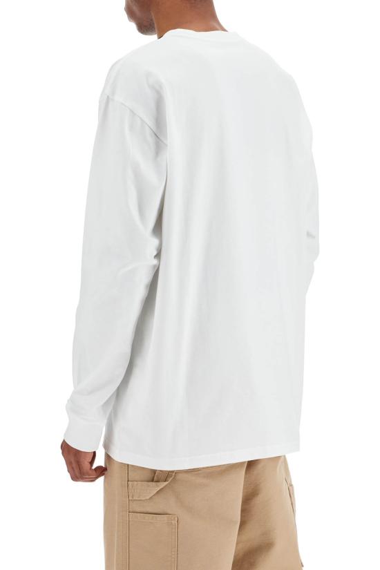 26FW 칼하트 WIP 롱슬리브 체이스 티셔츠 I026392 00R XX White gold - CARHARTT WIP