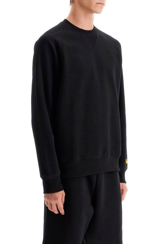 26FW 칼하트 WIP 체이스 스웨트셔츠 I033660 00F XX Black gold - CARHARTT WIP