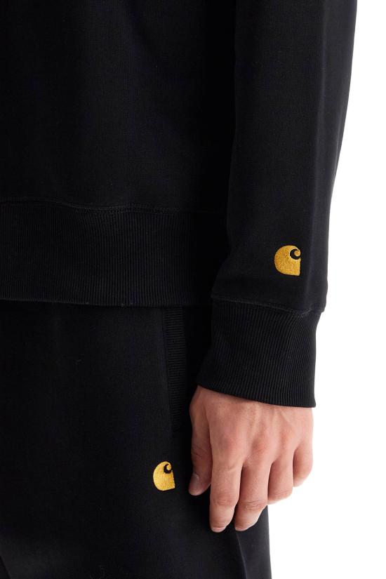 26FW 칼하트 WIP 체이스 스웨트셔츠 I033660 00F XX Black gold - CARHARTT WIP