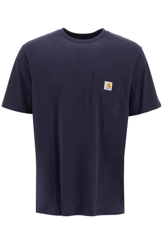 26FW 칼하트 WIP 숏슬리브 포켓 티셔츠 I030434 1C XX Dark navy