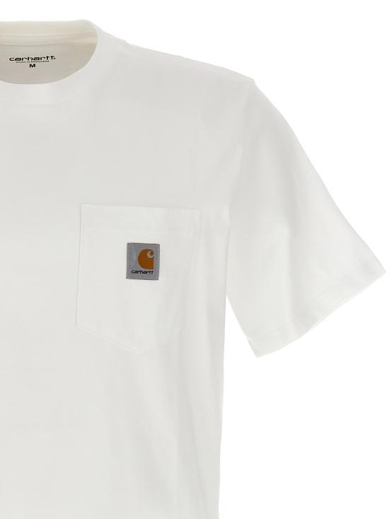 26FW 칼하트 WIP 숏슬리브 포켓 티셔츠 I030434 02 XX White - CARHARTT WIP