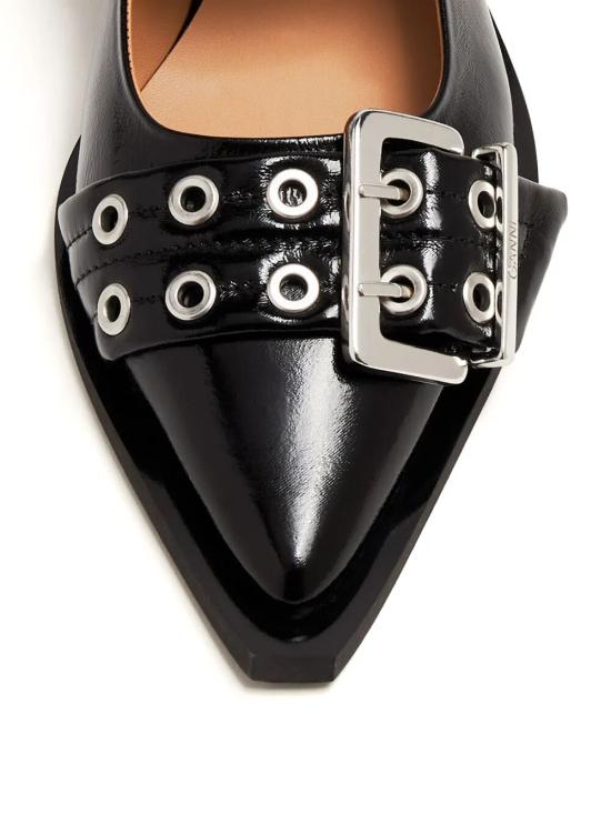 26FW 가니 페미닌 버클 발레리나 S2730 099 BLACK - GANNI