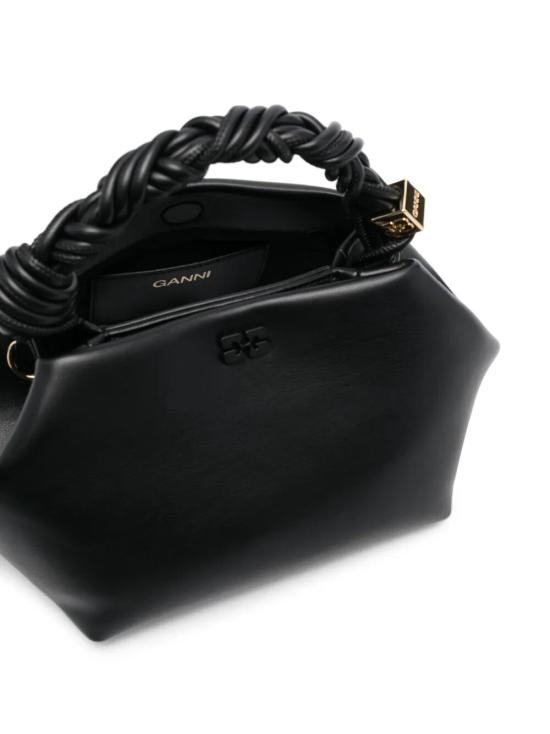 26FW 가니 스몰 레더 보우 토트백 A5241 099 BLACK - GANNI