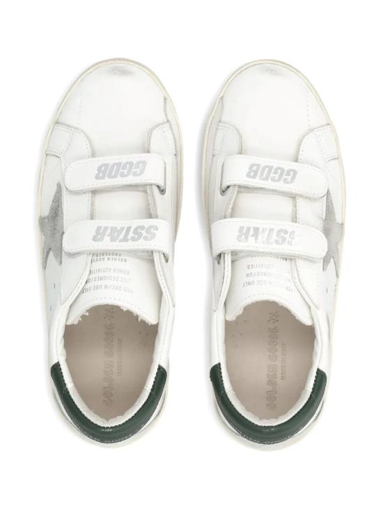 26SS [키즈] 골든구스 스니커즈 GYF00177 F008042 10594 10594 WHITE ICE DARK GREEN - GOLDEN GOOSE