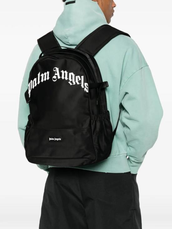 26SS 팜앤젤스 백팩 PMNB02IS26FAB001 BLACK WHITE - PALM ANGELS