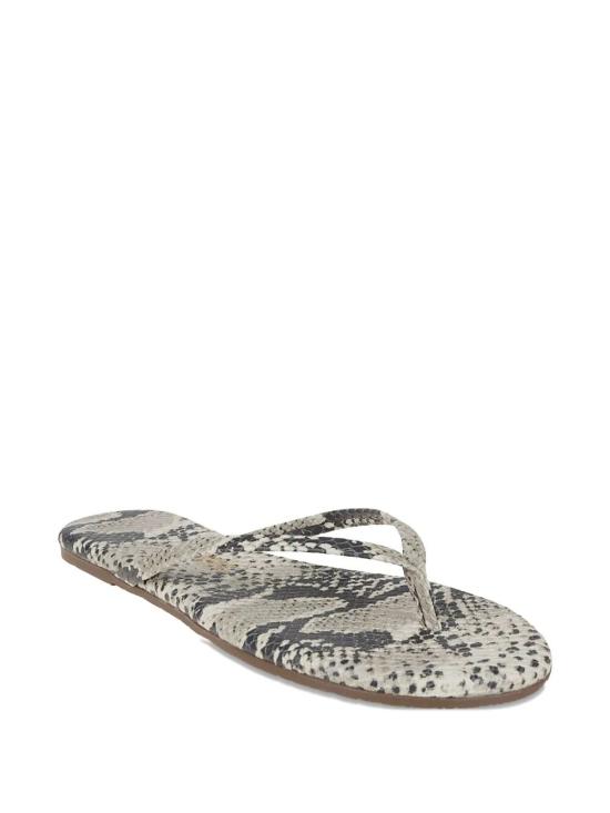 26SS 티키스 뮬/슬리퍼 STUDIO EXOTIC SAND SNAKE PRINT - TKEES