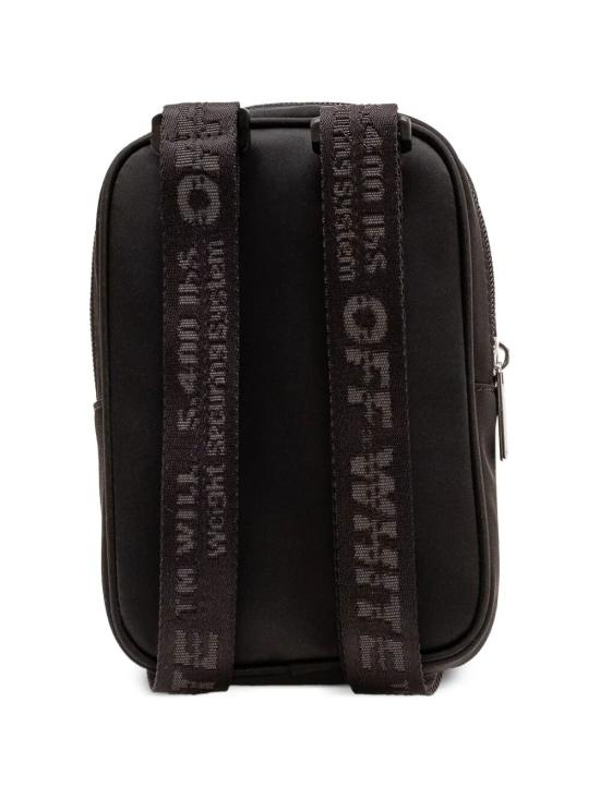 26SS [키즈] 오프화이트 크로스백 OBNQ002S26FAB0011001 001 BLACK WHITE - OFF WHITE