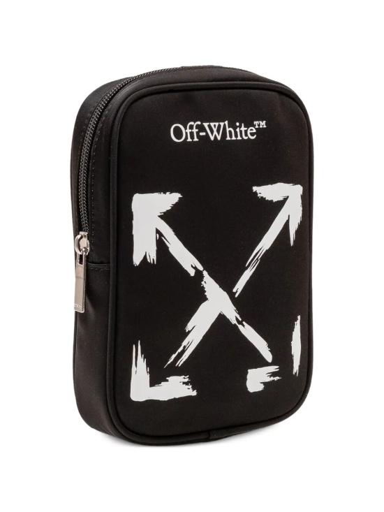 26SS [키즈] 오프화이트 크로스백 OBNQ002S26FAB0011001 001 BLACK WHITE - OFF WHITE