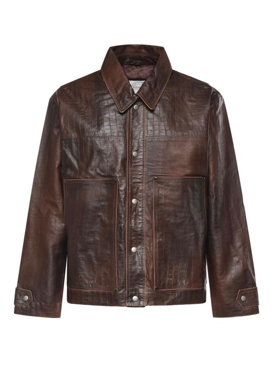 26SS 파운드 가죽 자켓 FOSS26JA01323 6322 VINTAGE BROWN