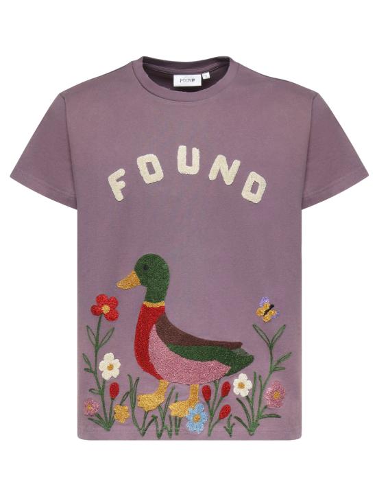 26SS FOUND 반팔 티셔츠 FOSS26TT09012 6363 WASHED EGGPLANT