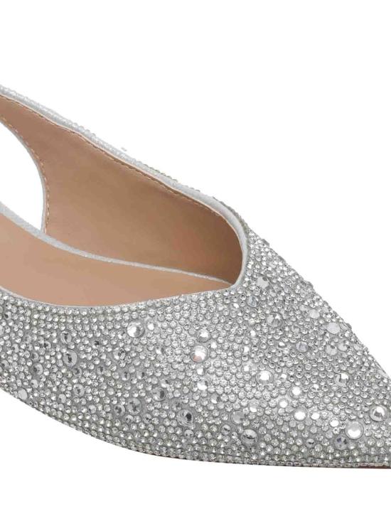 26SS 스티브매든 플랫 슈즈 CARERHINESTONE Silver - STEVE MADDEN