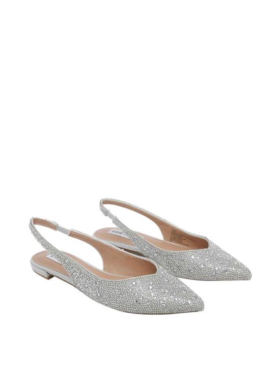 26SS 스티브매든 플랫 슈즈 CARERHINESTONE Silver - STEVE MADDEN