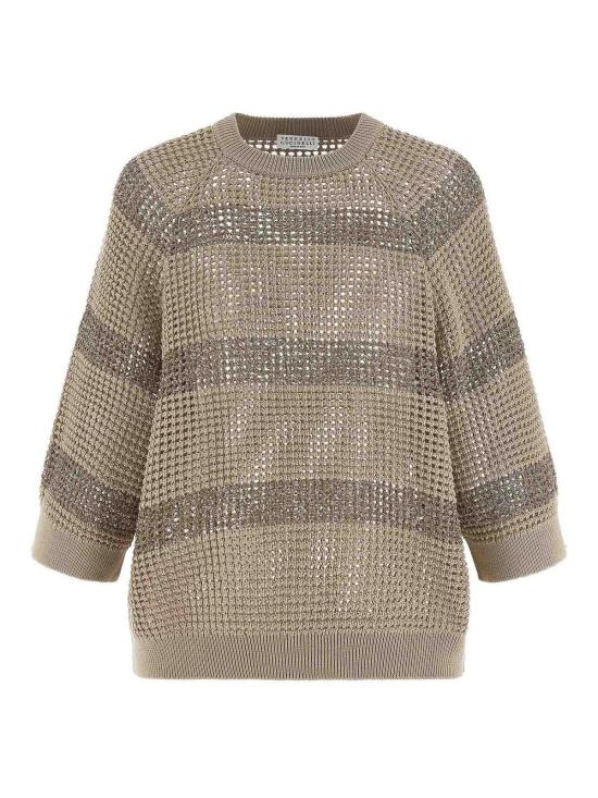 26SS 브루넬로 쿠치넬리 반팔 티셔츠 M58772800CKH72 Beige