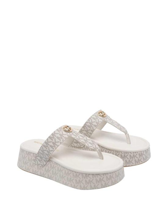 26SS 마이클 코어스 뮬/슬리퍼 40R6KOFA2B150 White - MICHAEL KORS