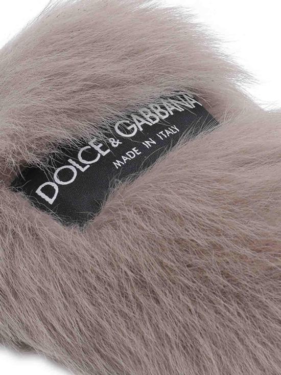 26SS 돌체앤가바나 시어링 스웨이드 슬리퍼 CI0224A9Y938H710 Grey - DOLCE & GABBANA