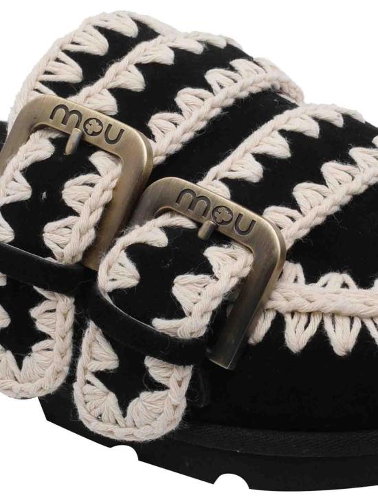 26SS 모우 뮬/슬리퍼 631003ABKWH Black - MOU