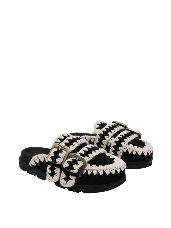 26SS 모우 뮬/슬리퍼 631003ABKWH Black - MOU