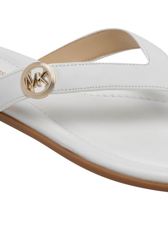 26SS 마이클 코어스 뮬/슬리퍼 40S6ERFS1L085 White - MICHAEL KORS