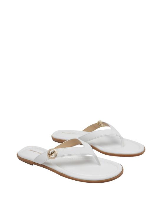 26SS 마이클 코어스 뮬/슬리퍼 40S6ERFS1L085 White - MICHAEL KORS