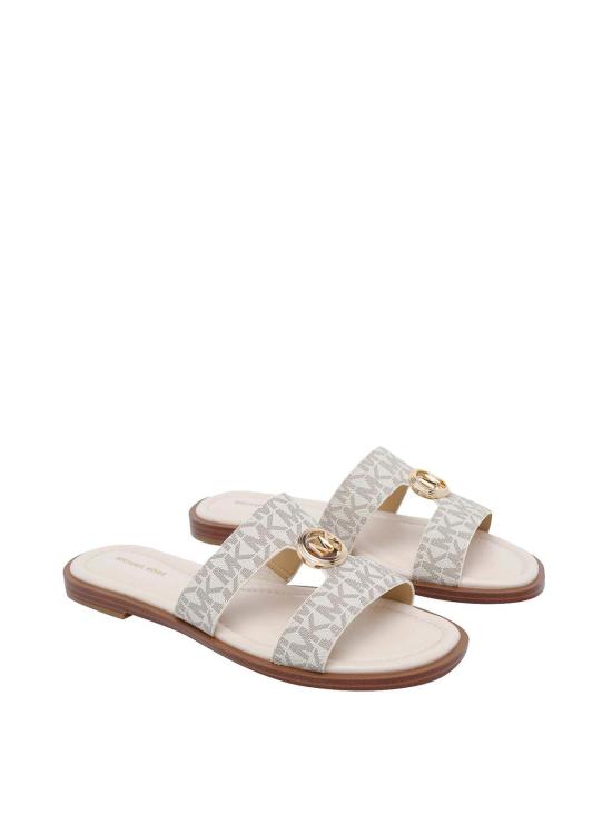 26SS 마이클 코어스 뮬/슬리퍼 40S6ERFS2B150 White - MICHAEL KORS