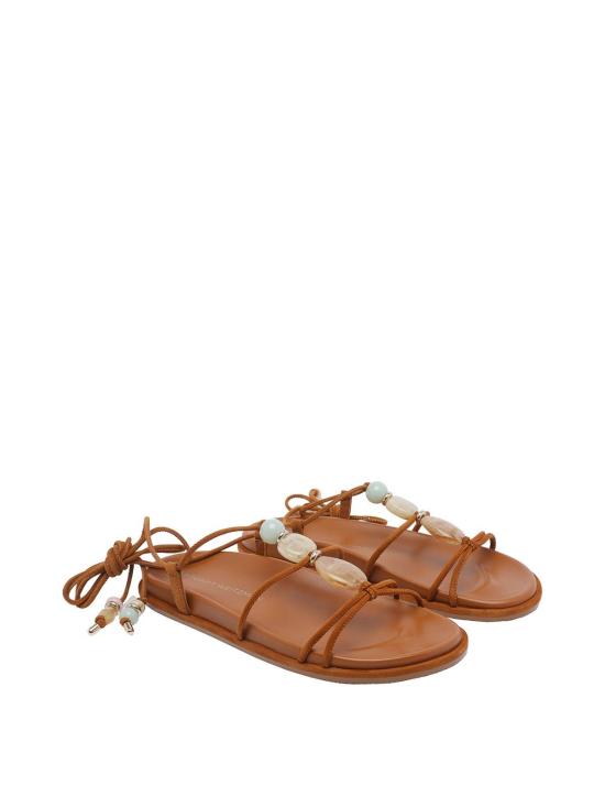 26SS 스튜어트 와이츠먼 샌들 SN694MAJORCAWRAPSUEYVY Brown - STUART WEITZMAN