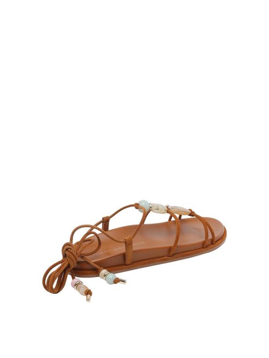26SS 스튜어트 와이츠먼 샌들 SN694MAJORCAWRAPSUEYVY Brown - STUART WEITZMAN