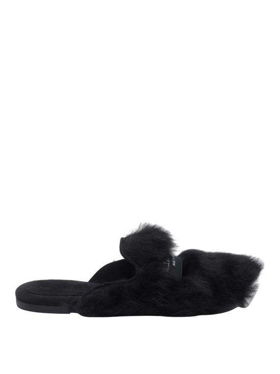 26SS 돌체앤가바나 시어링 스웨이드 슬리퍼 CI0224A9Y9380999 Black