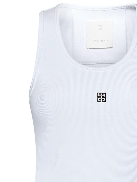  지방시 민소매 티셔츠 BW70CH3YHY 100 White - GIVENCHY