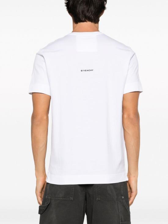  지방시 반팔 티셔츠 BM716G3YCD 100 White - GIVENCHY