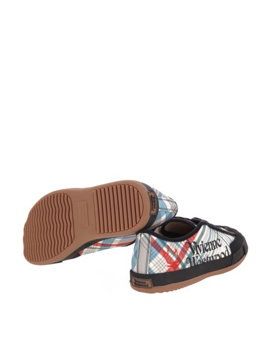  비비안웨스트우드 애니멀 짐 로우탑 스니커즈 75020057M W00N8 O301 madras check MULTICOLOR - VIVIENNE WESTWOOD